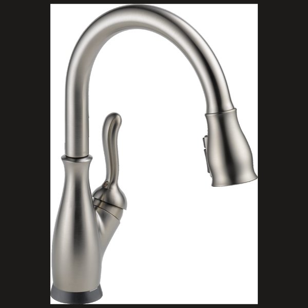 Delta Leland Single Handle Pull-Down Kitchen Faucet with Touch2O and ShieldSpray Technologies 9178T-SP-DST